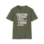 Creatine Loading – Strength +10 / Patience: 0% T-Shirt