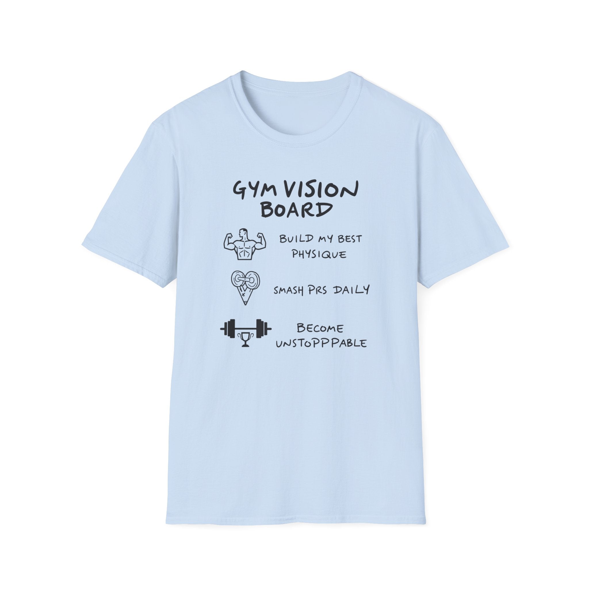 Gym Vision Board – Neon Goals Edition T-Shirt