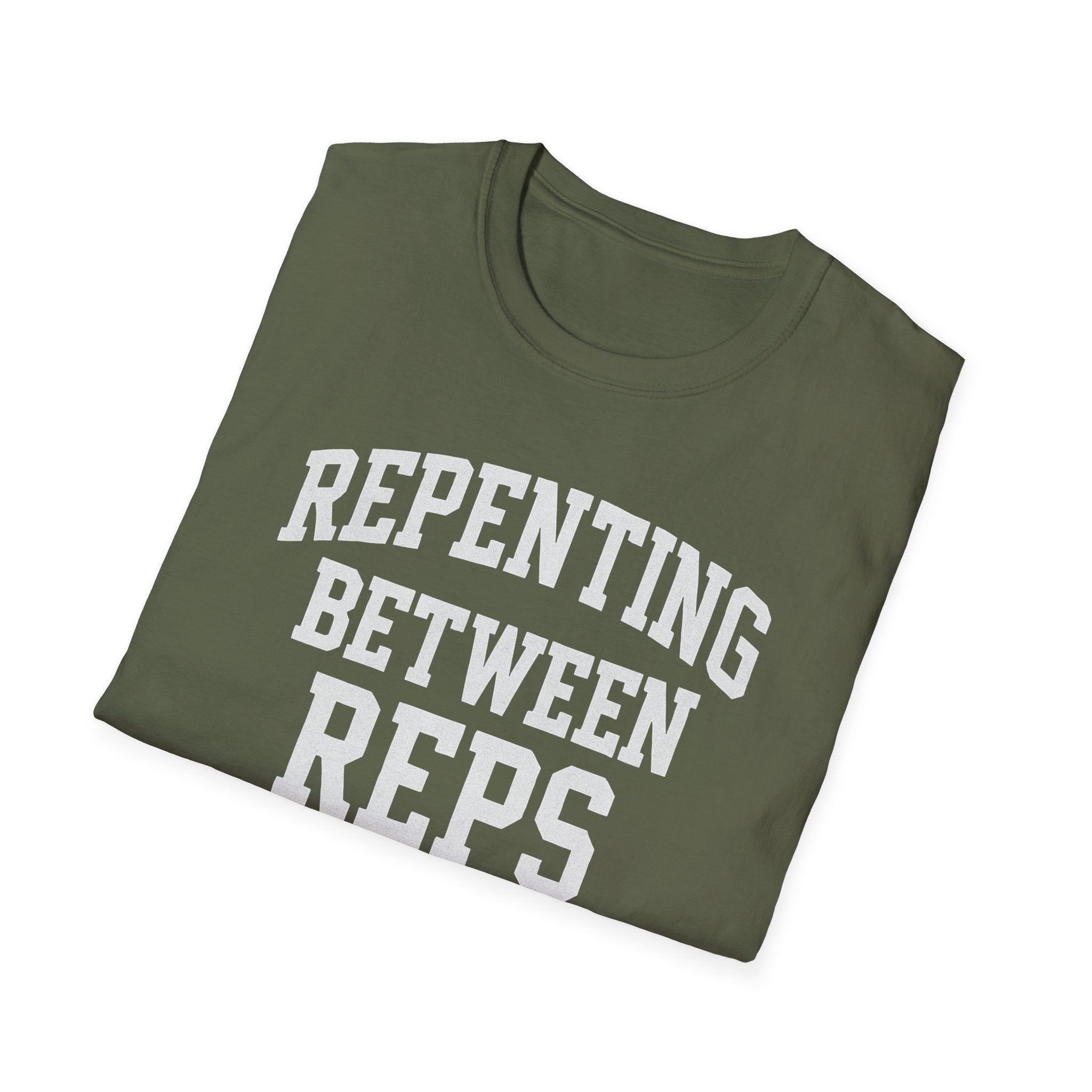 Repenting Between Reps – Bold Faith & Fitness  Tshirt