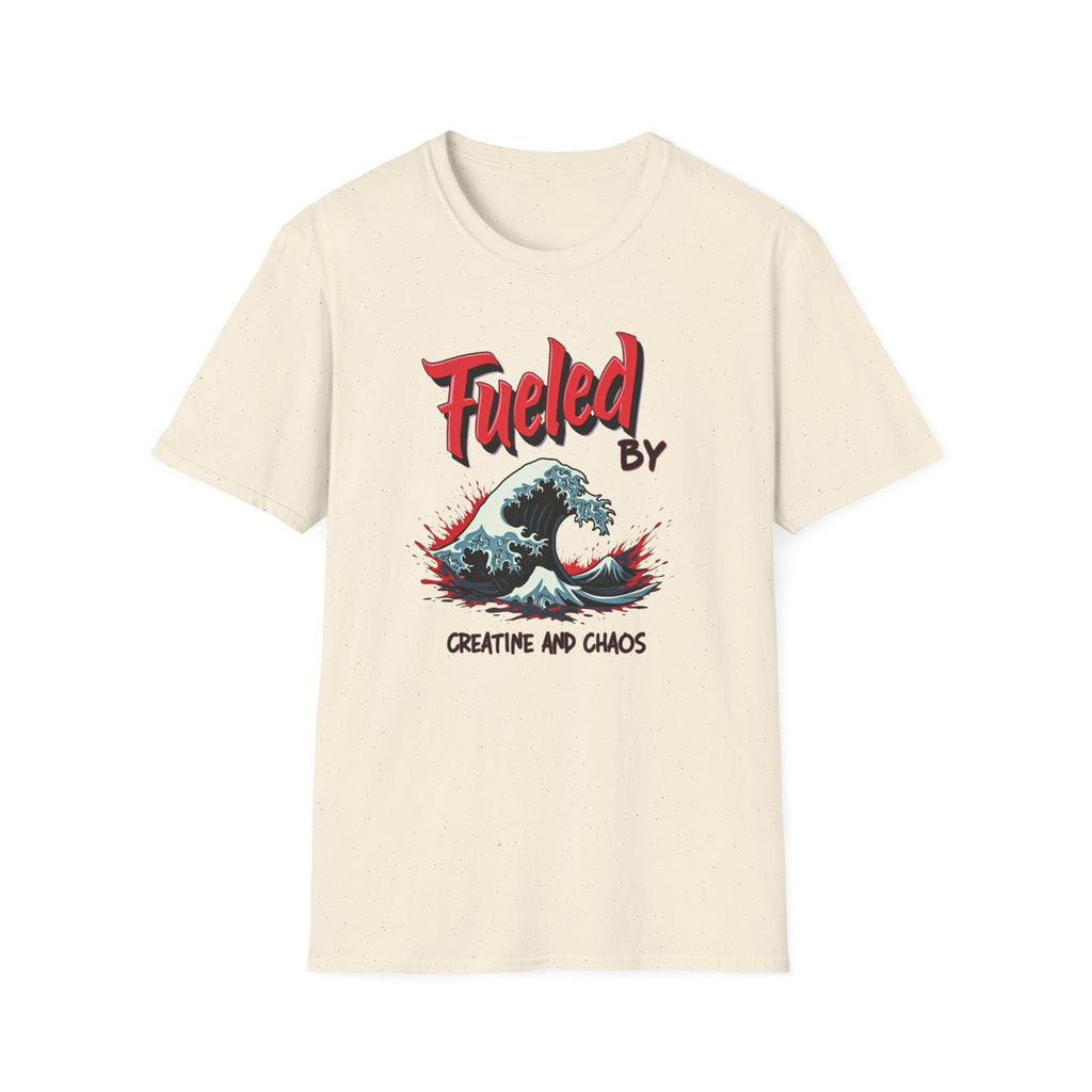 Fueled by Creatine and Chaos – Energy Wave Edition T-Shirt