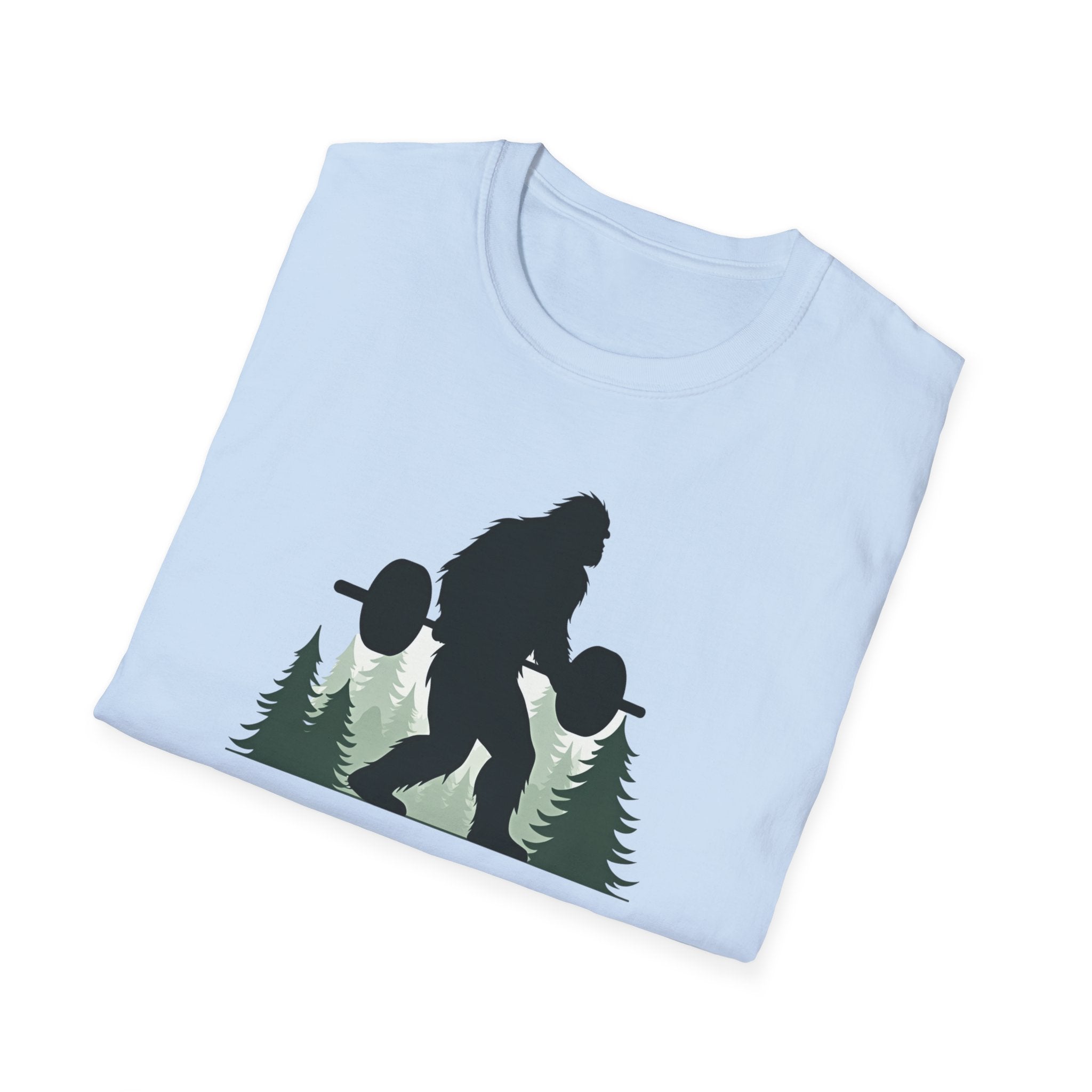 Forest Beast Mode – Bigfoot Barbell Edition T-Shirt