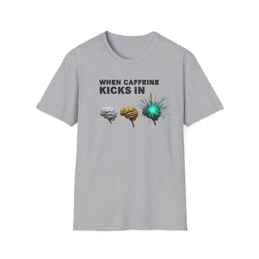 When Caffeine Kicks In – Brain Upgrade Sequence T-Shirt