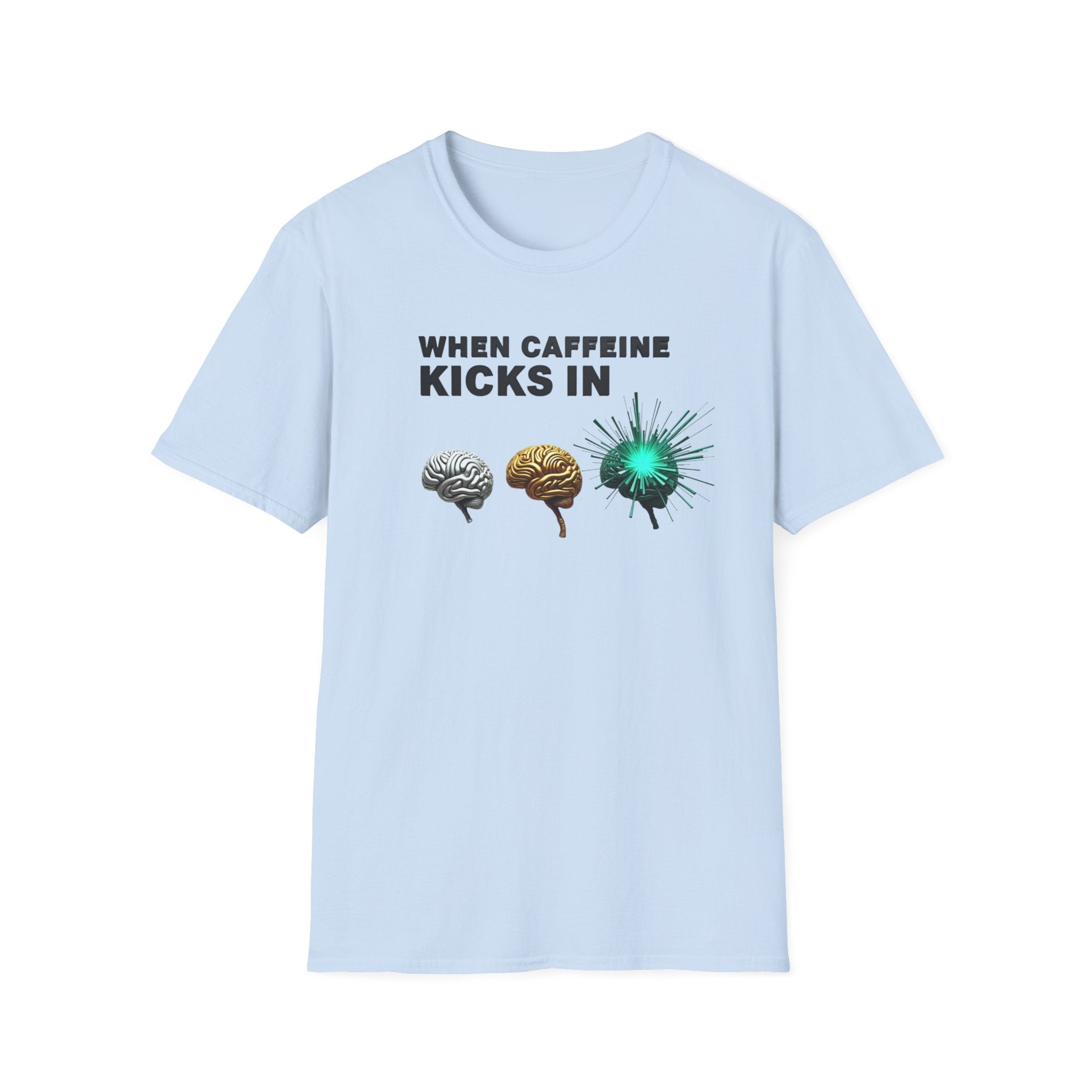 When Caffeine Kicks In – Brain Upgrade Sequence T-Shirt
