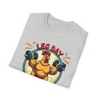 Leg Day Is My Cardio (Muscle Chicken Edition) T-Shirt