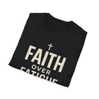 Faith Over Fatigue – Cross & Endurance Bold Tshirt