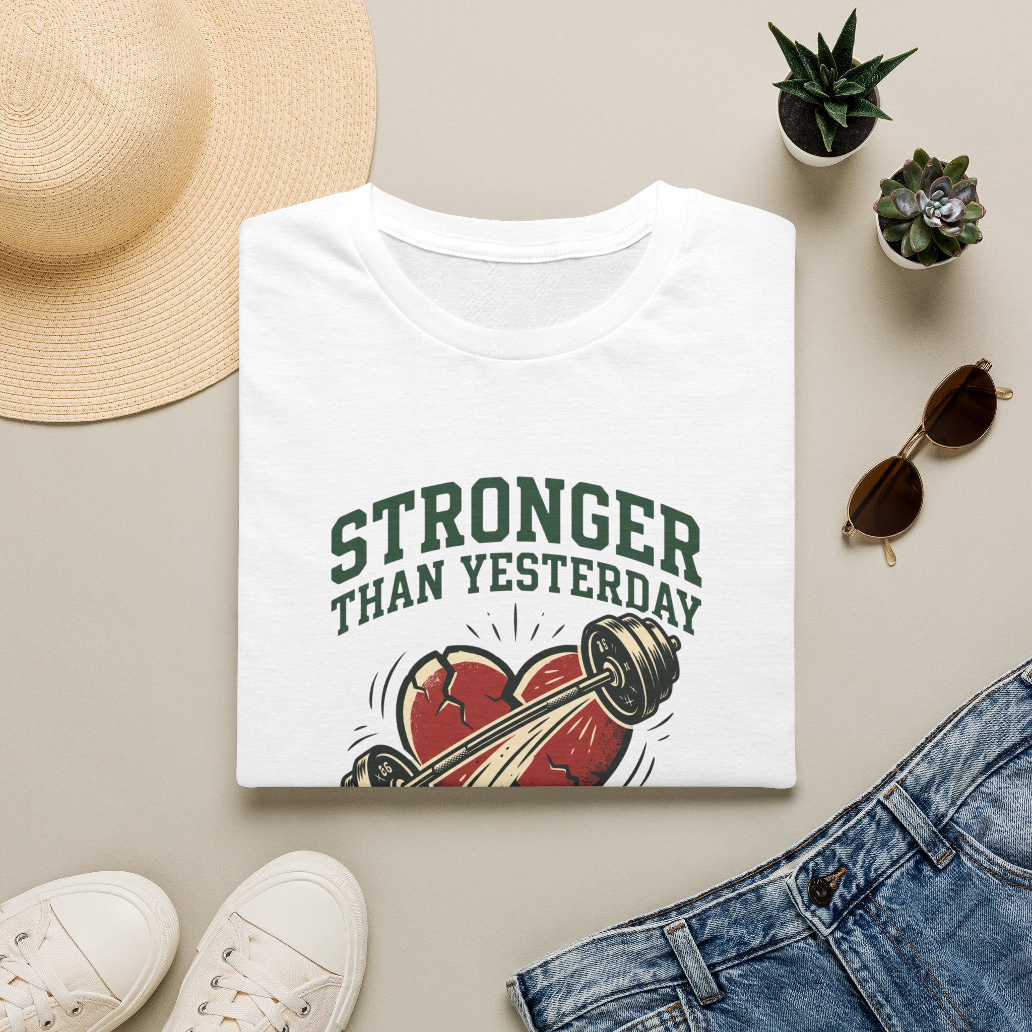 Stronger than yesterday - turn pain into progress T-Shirt