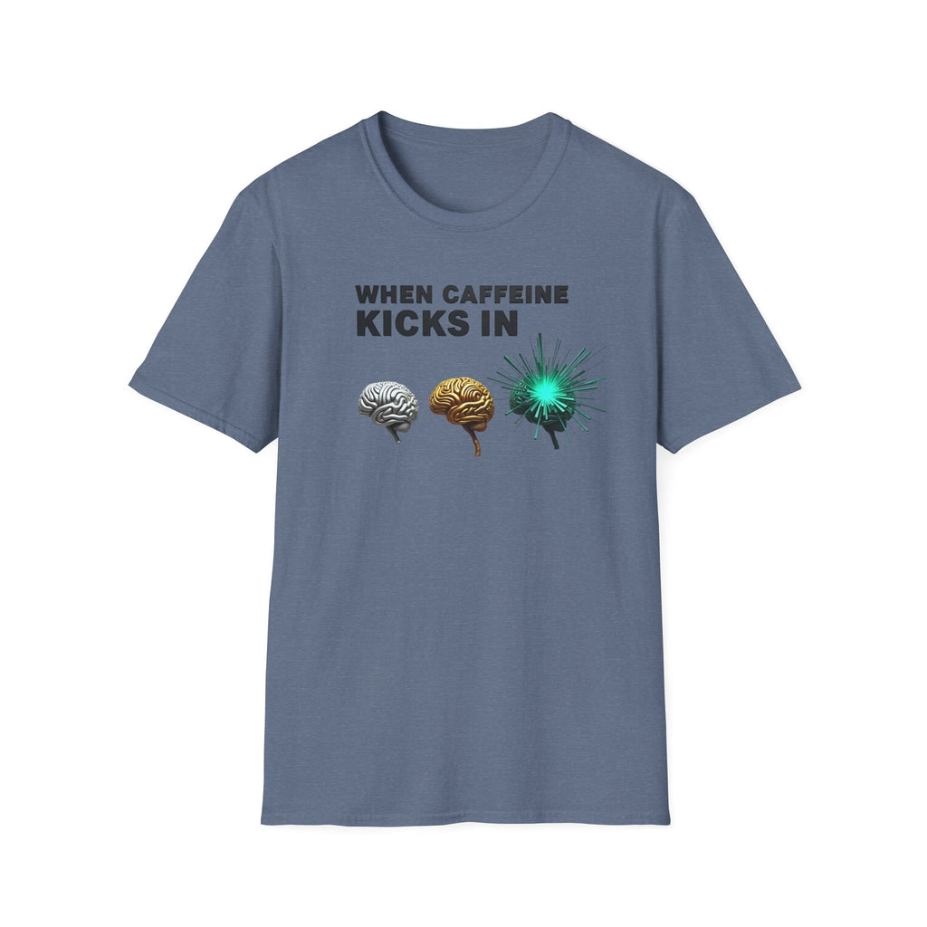 When Caffeine Kicks In – Brain Upgrade Sequence T-Shirt