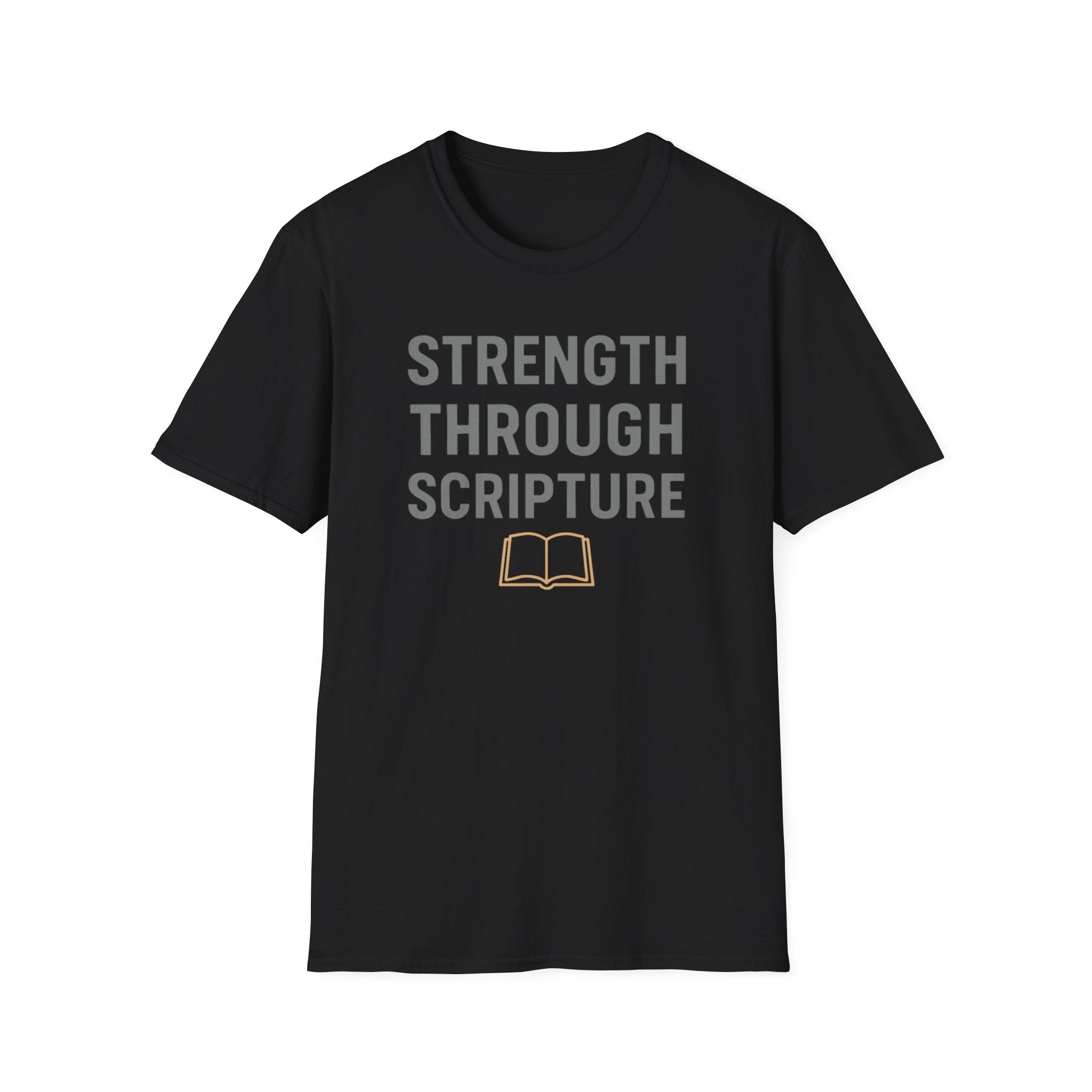 Strength Through Scripture – Bold Faith & Fitness Statement Tshirt