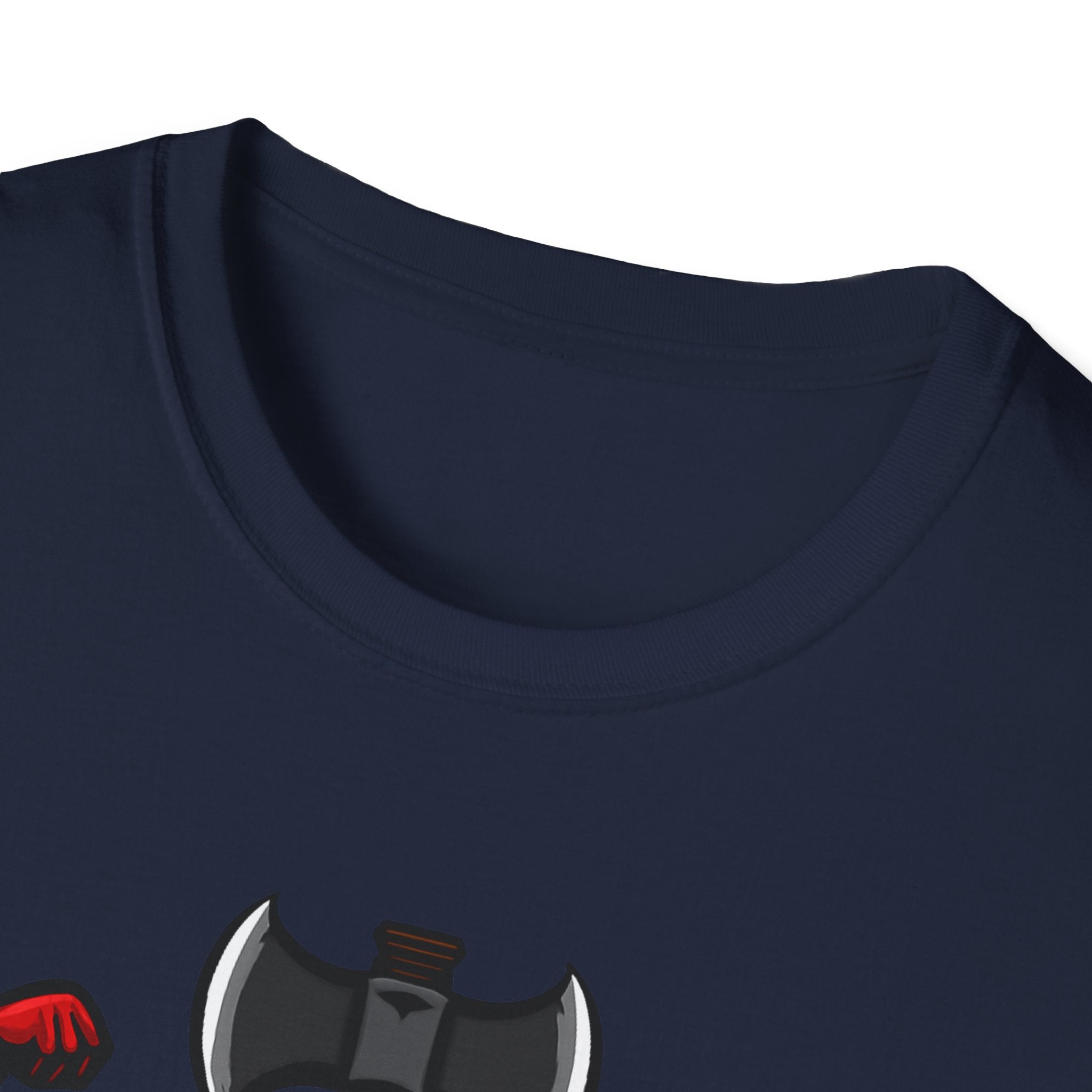 Flexecutioner – Muscular Axe Warrior Emblem T-Shirt
