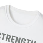 Strength Through Scripture – Bold Faith & Fitness Statement Tshirt