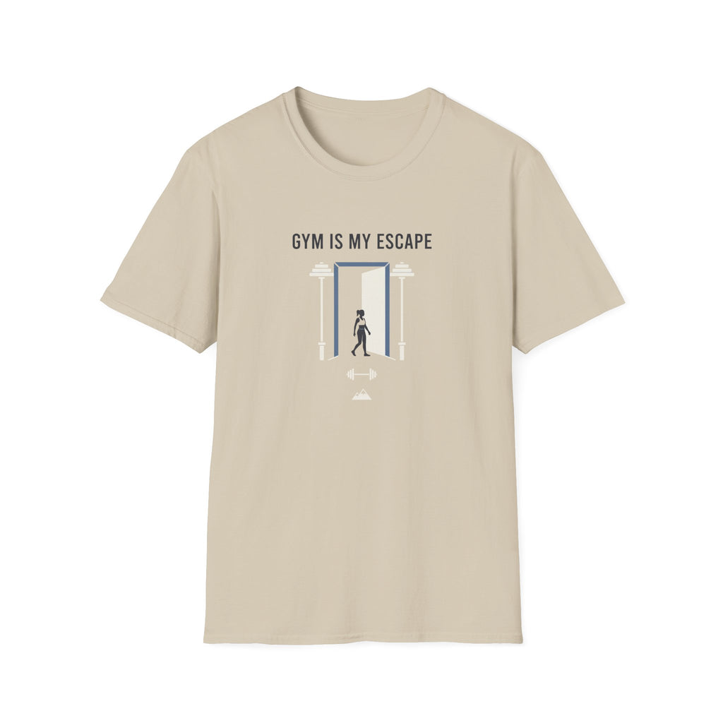 Gym is my escape - Minimalistic T-Shirt