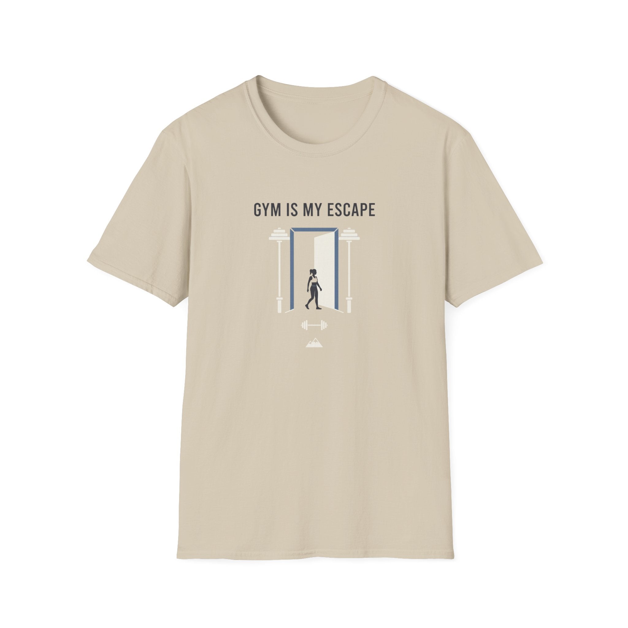 Gym is my escape - Minimalistic T-Shirt