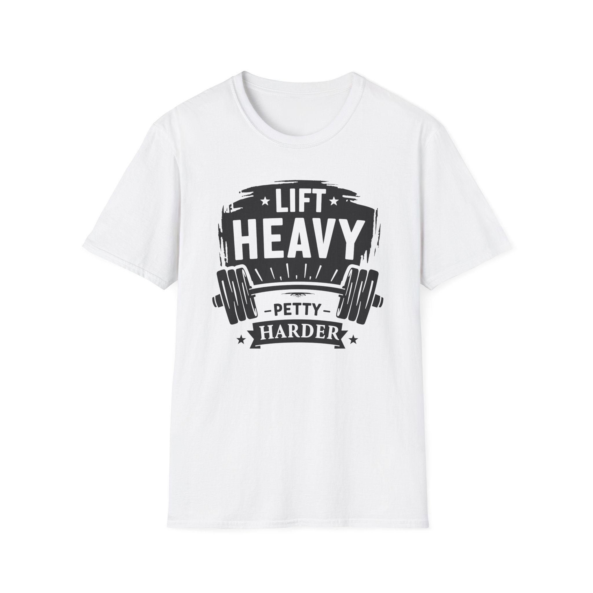 Lift Heavy, Petty Harder (Vintage Crest Edition) T-Shirt
