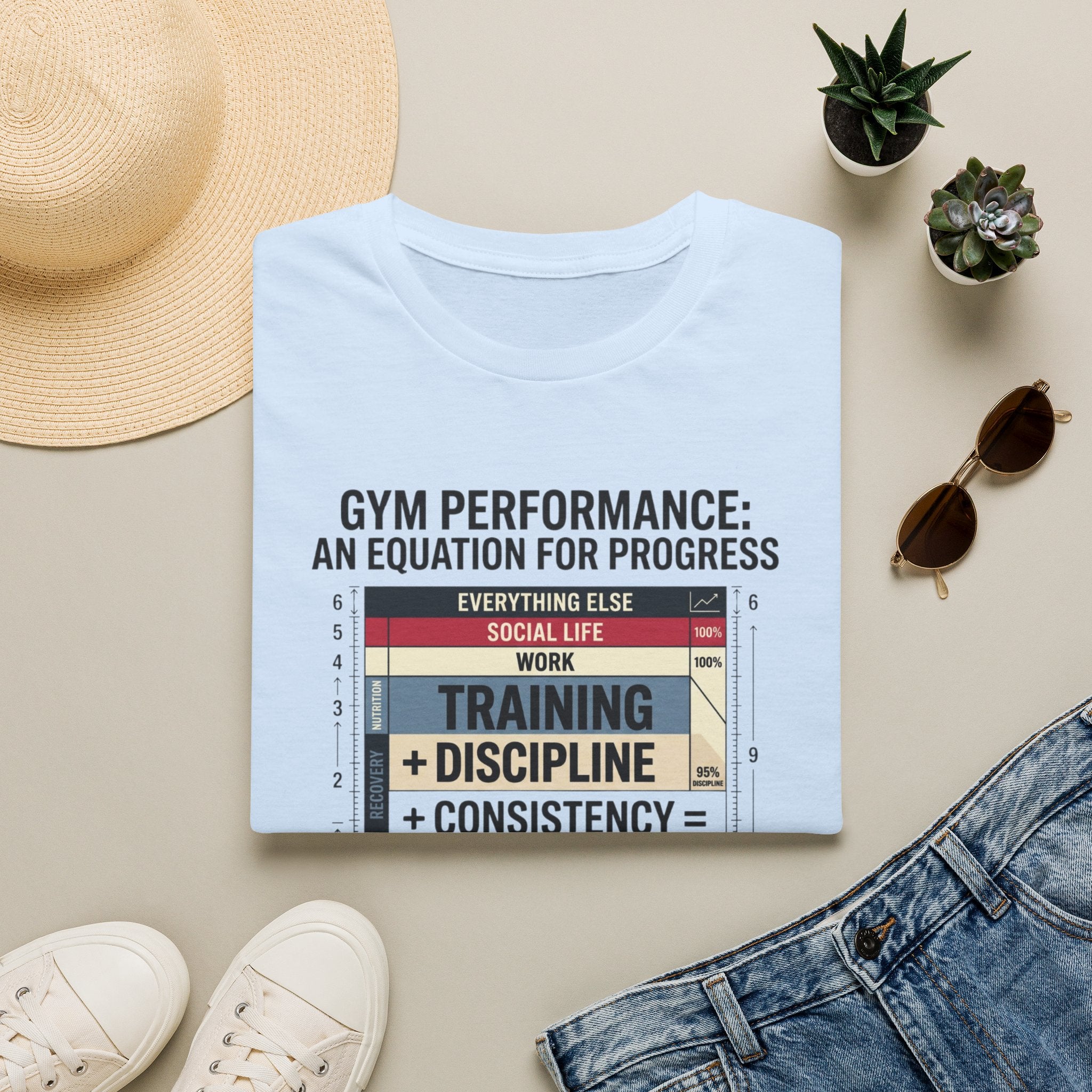 Gym Performance - An equation for progress T-Shirt