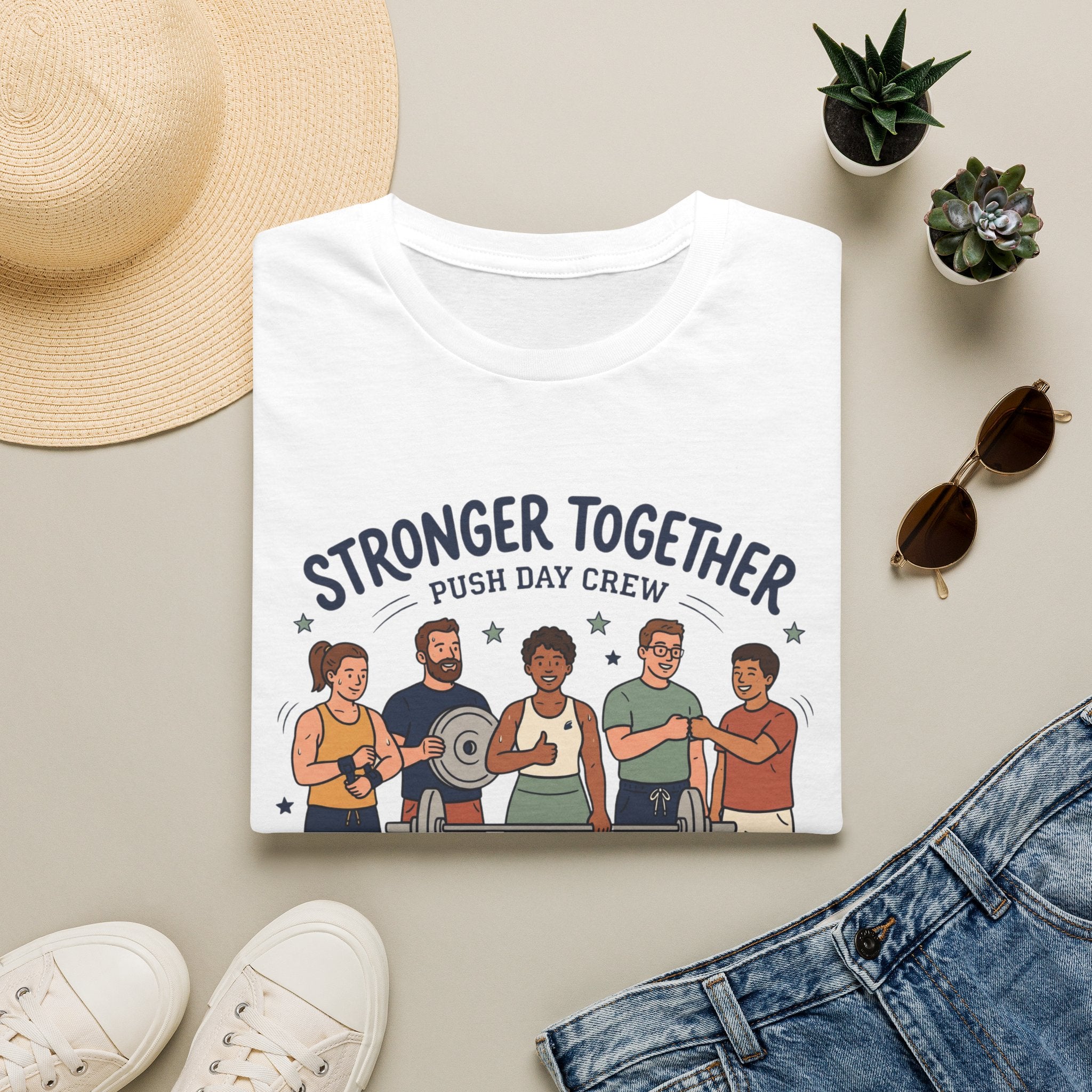 Stronger together - Push day crew T-Shirt