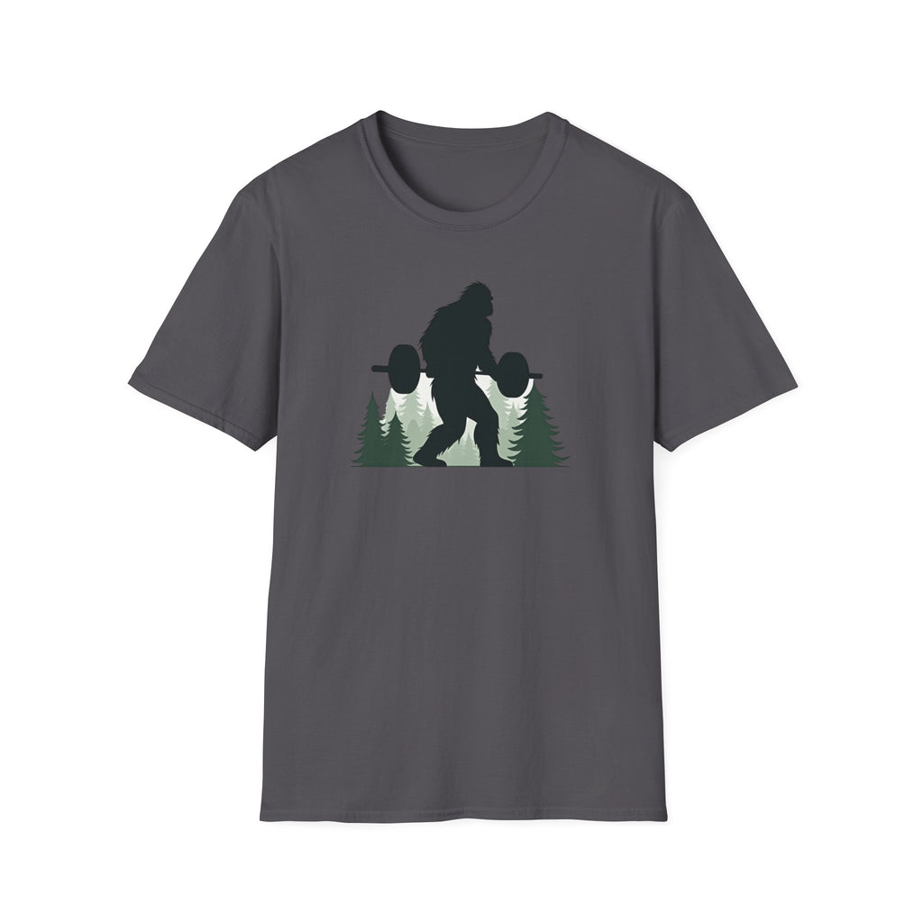 Forest Beast Mode – Bigfoot Barbell Edition T-Shirt