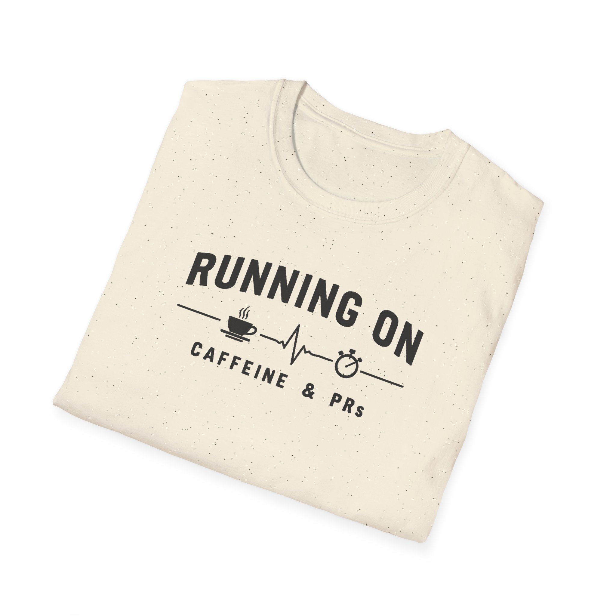Running on Caffeine & PRs – Minimal Strength Mode T-Shirt