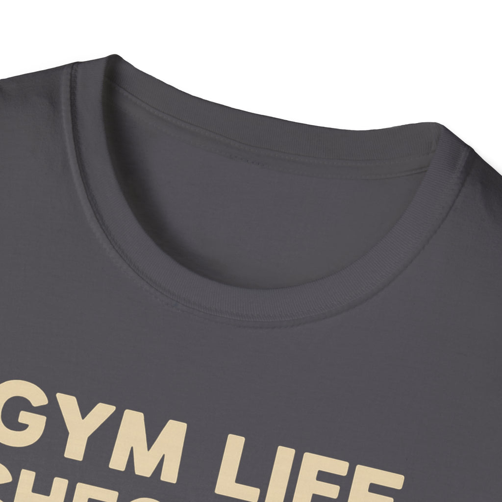 Gym Life Checklist – Satirical Edition T-Shirt