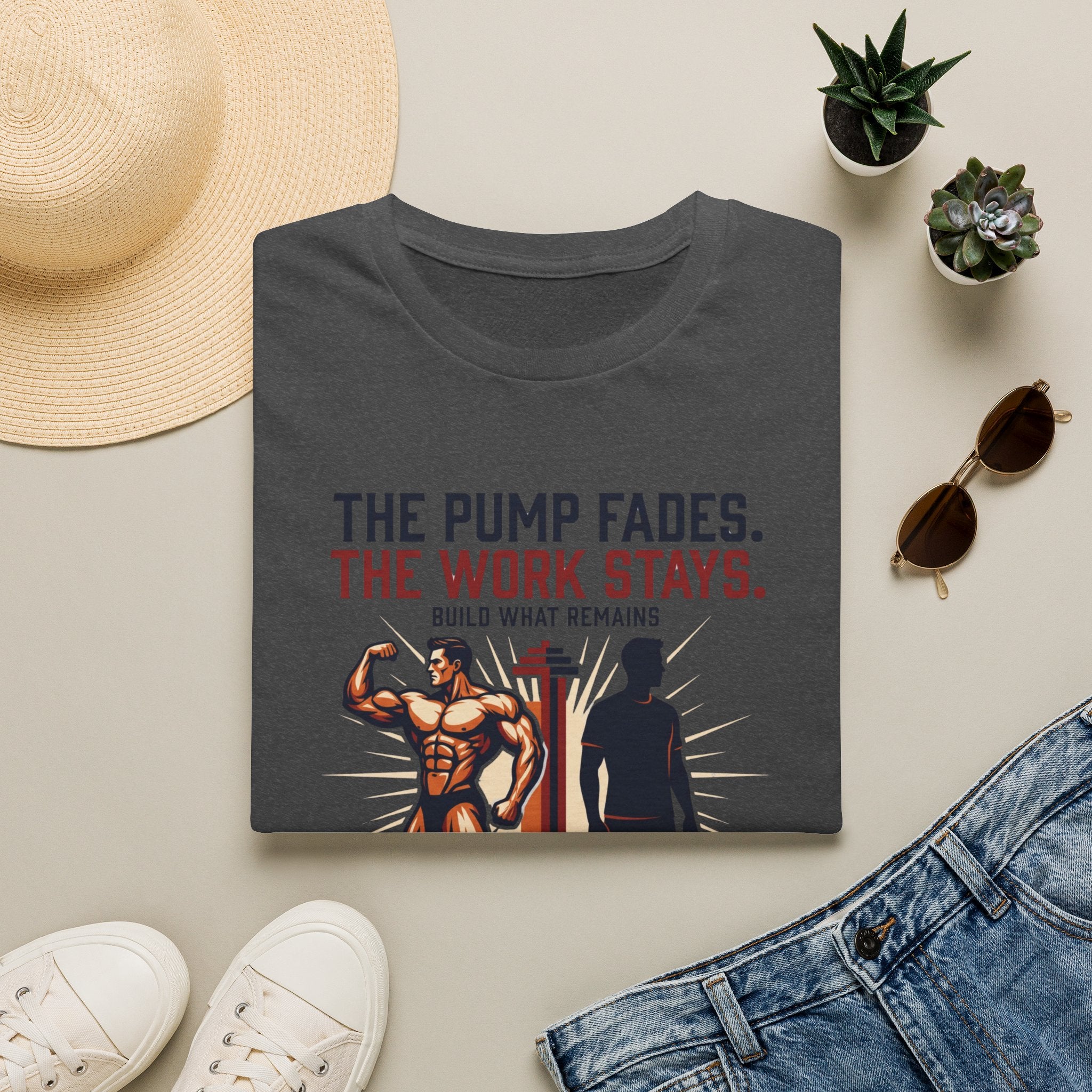 The pump fades. The work stays T-Shirt