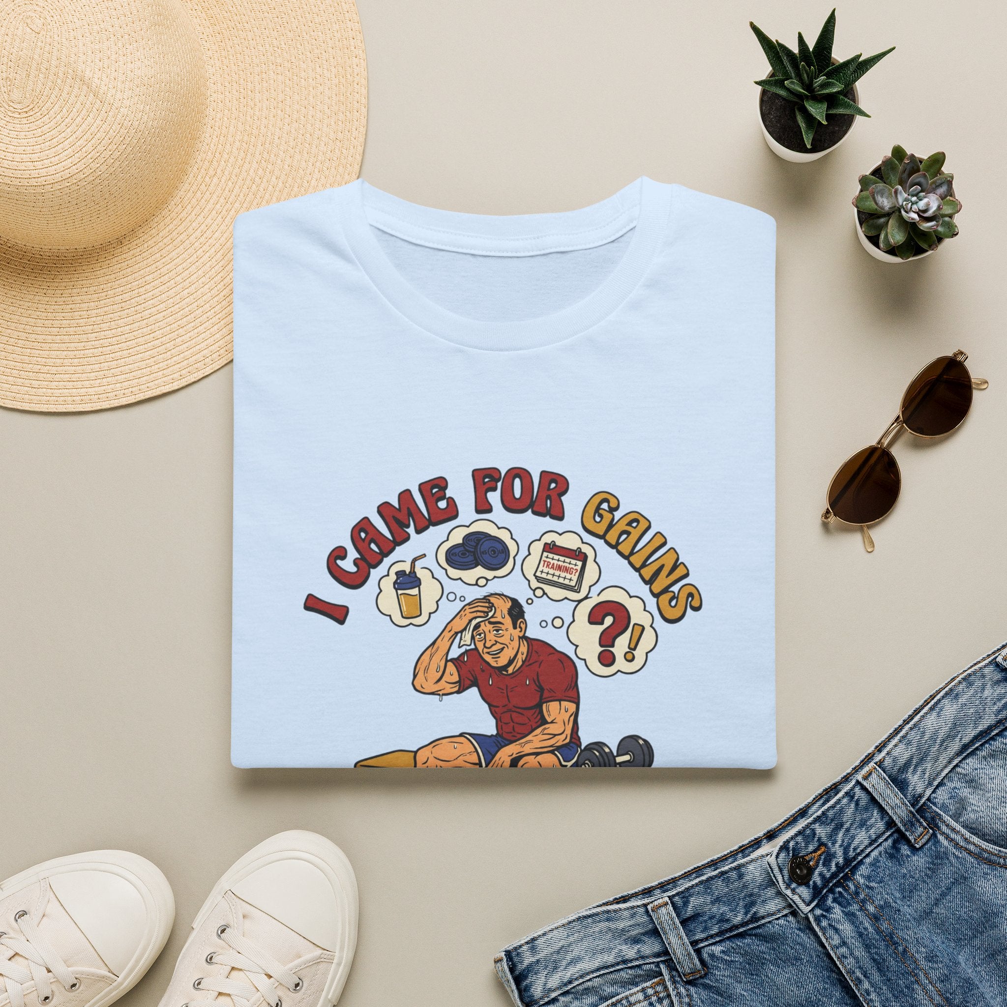Came for Gains, left with Questions T-Shirt