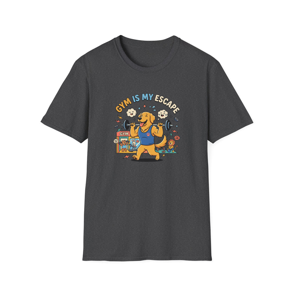 Gym is my escape - Happy retriever Gym T-Shirt