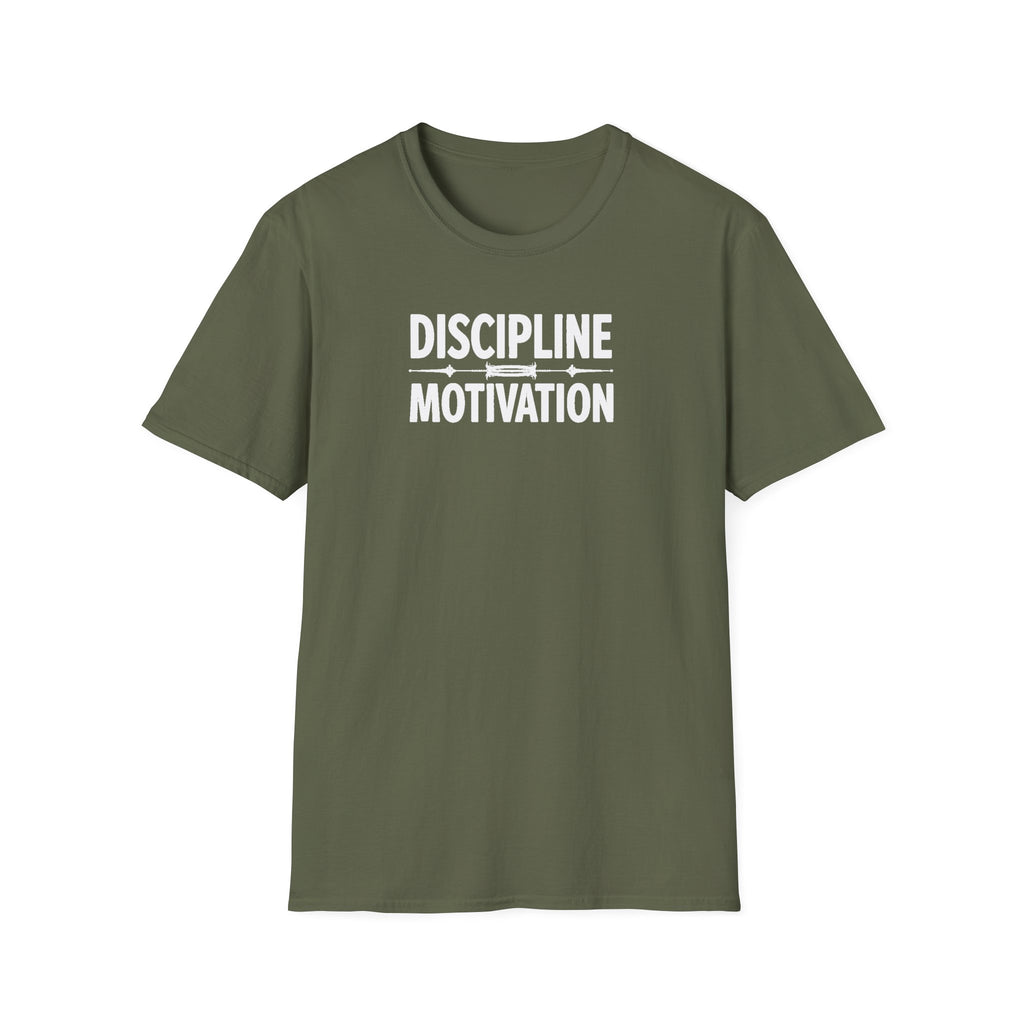 Discipline > Motivation – Barbell Edition T-Shirt
