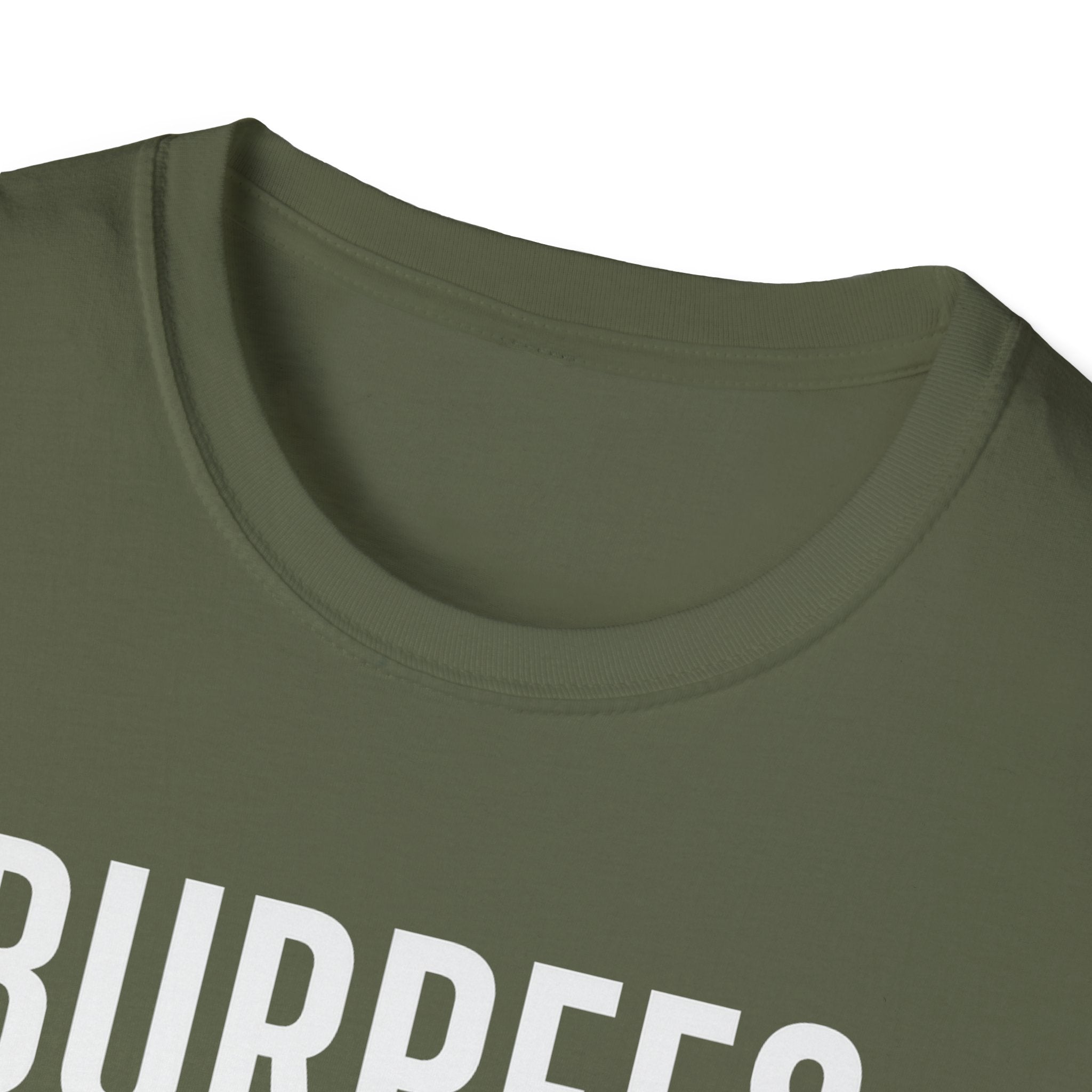 Burpees Are Biblical – Stone-Gray Statement Tshirt