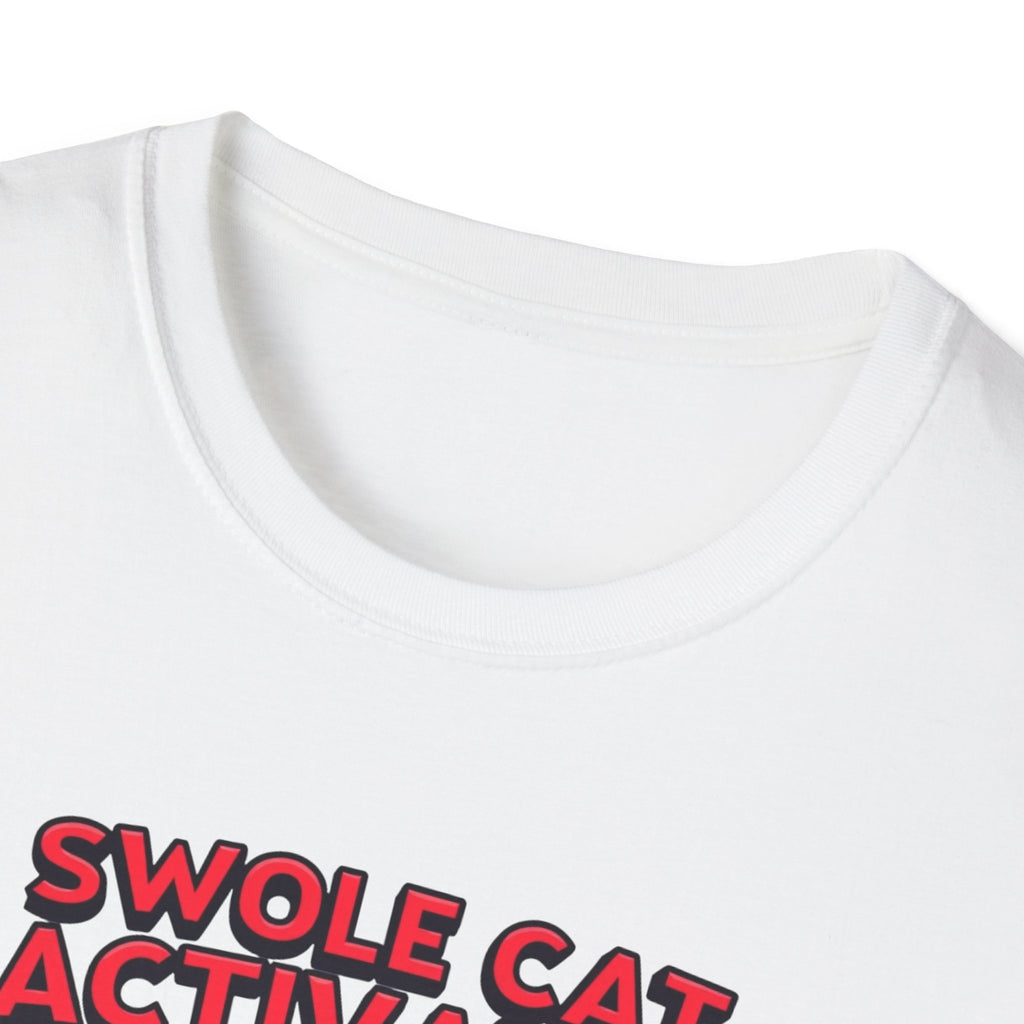 Swole Cat Activated – Pre-Workout Pouncer Edition T-Shirt