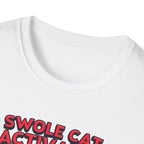 Swole Cat Activated – Pre-Workout Pouncer Edition T-Shirt
