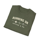 Running on Caffeine & PRs – Minimal Strength Mode T-Shirt