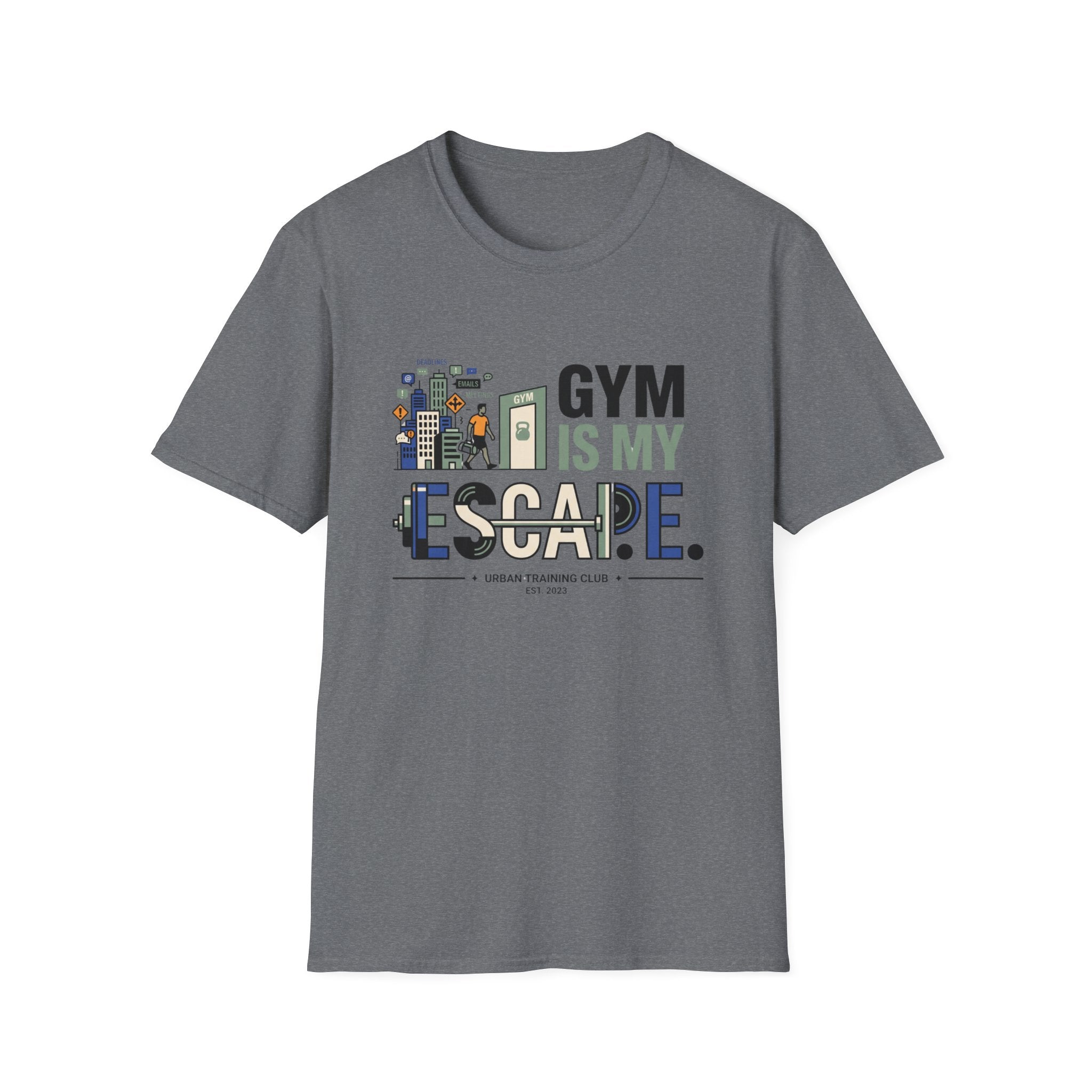 Gym is my escape - witty T-Shirt