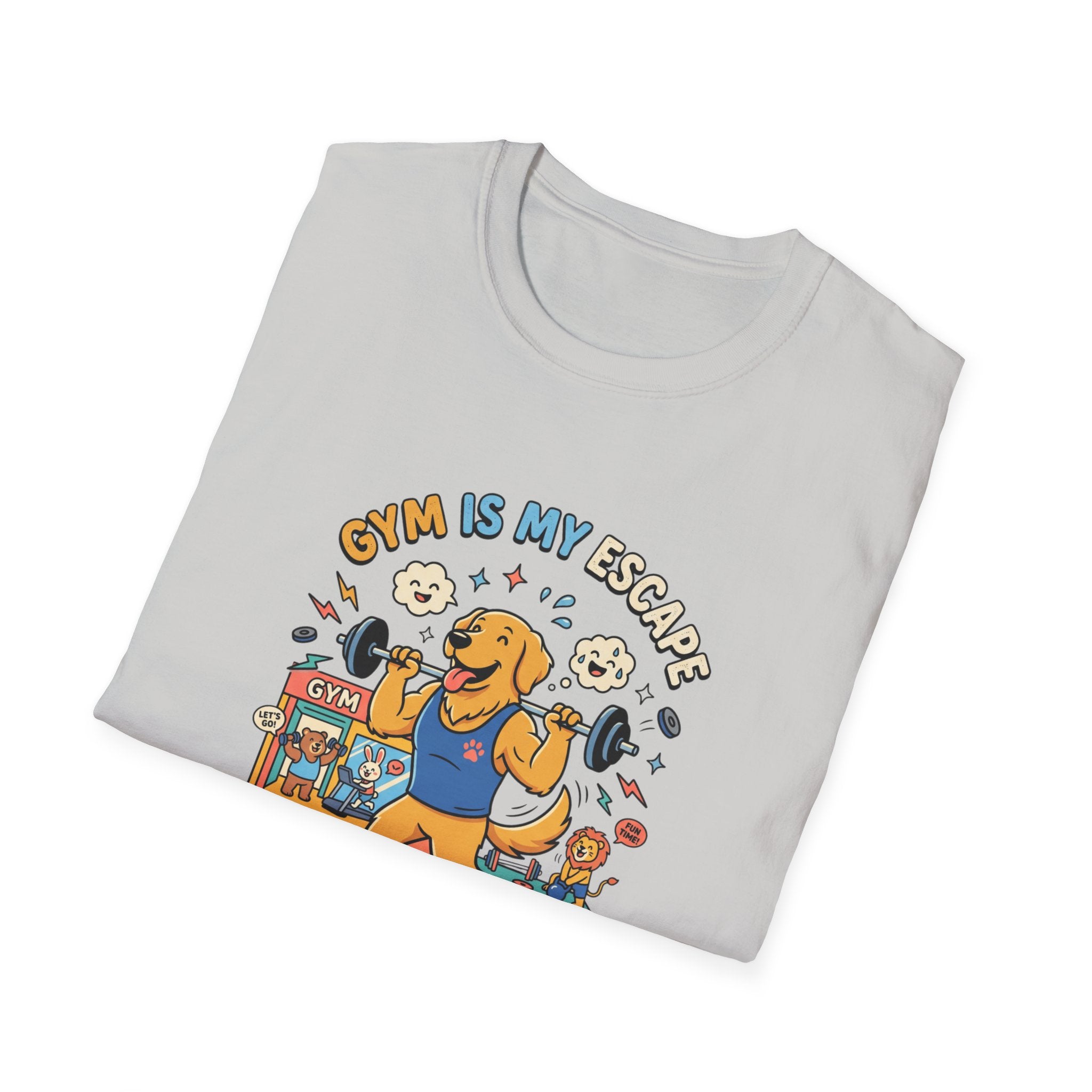 Gym is my escape - Happy retriever Gym T-Shirt