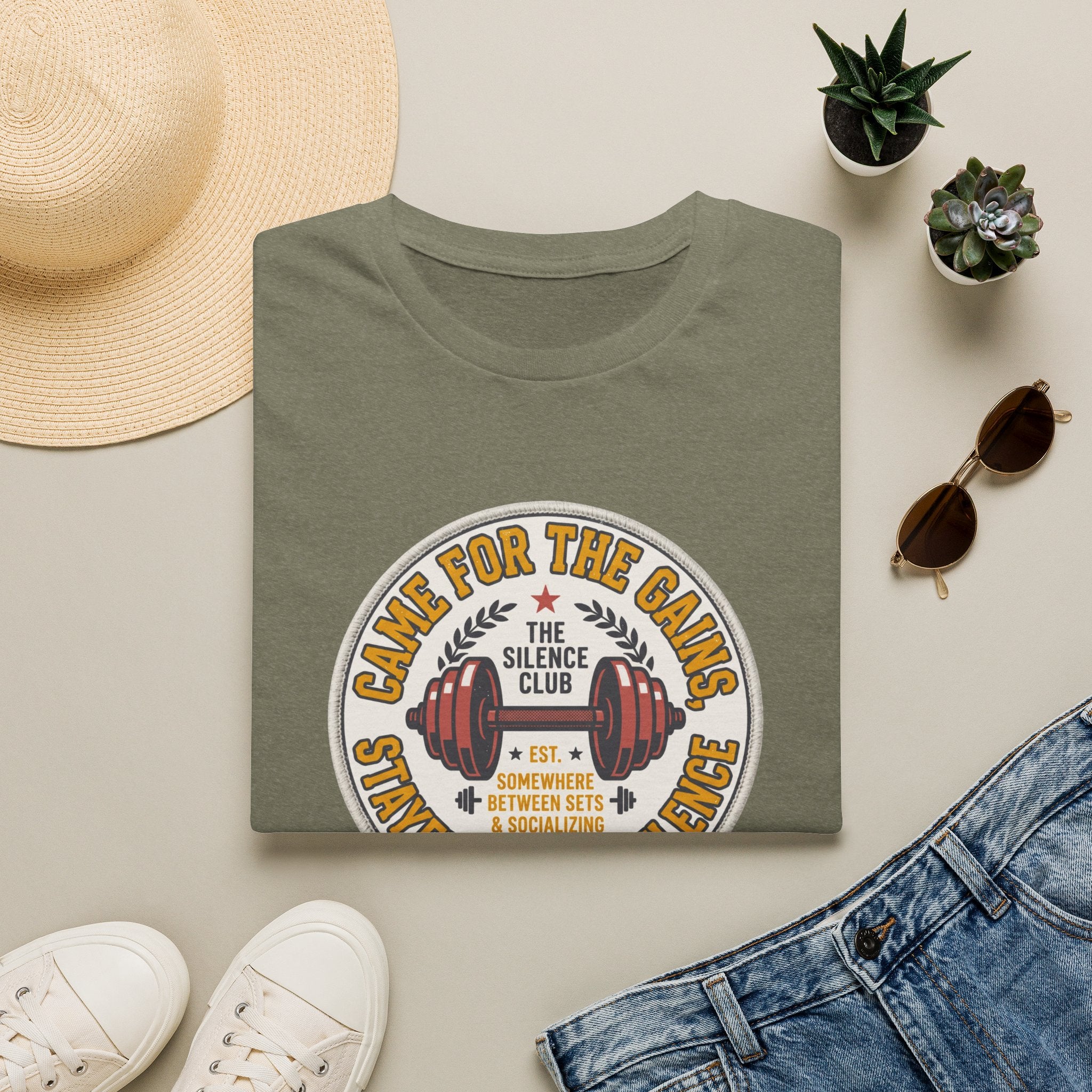 Came for gains. Stayed for silence T-Shirt