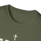 Faith Over Fatigue – Cross & Endurance Bold Tshirt
