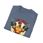 Leg Day Is My Cardio (Muscle Chicken Edition) T-Shirt