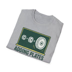 Adding Plates Is My Favorite Subject – Chalkboard Gym Edition Tshirt