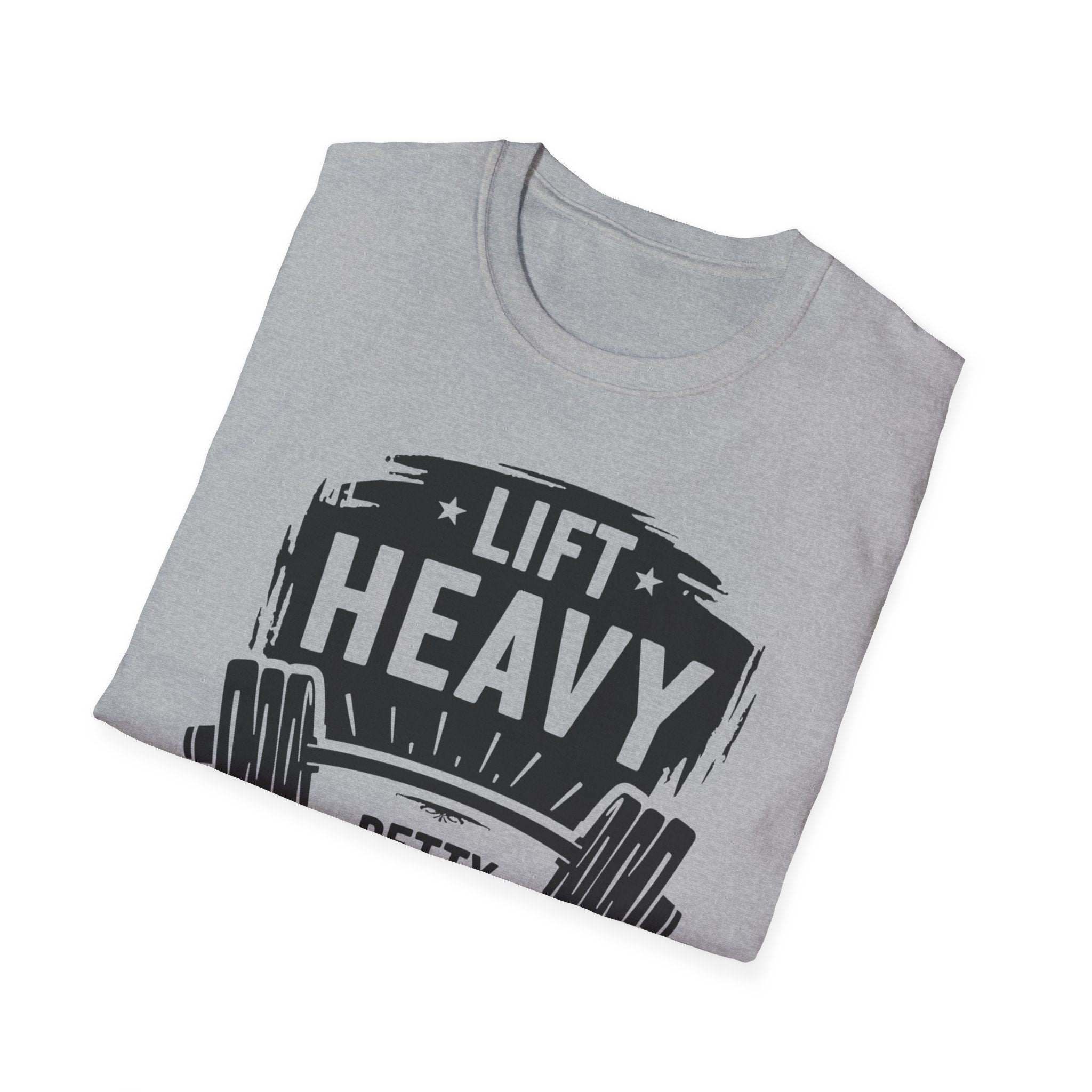 Lift Heavy, Petty Harder (Vintage Crest Edition) T-Shirt