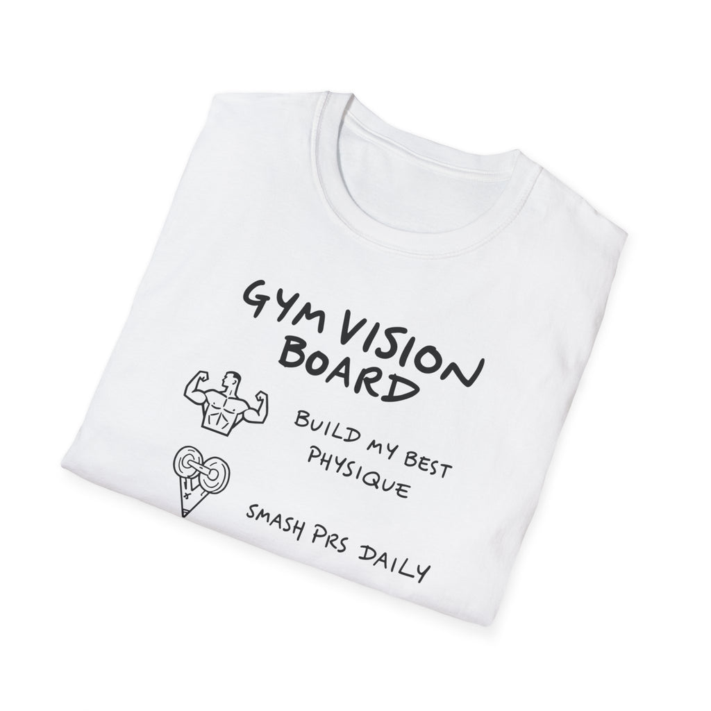 Gym Vision Board – Neon Goals Edition T-Shirt