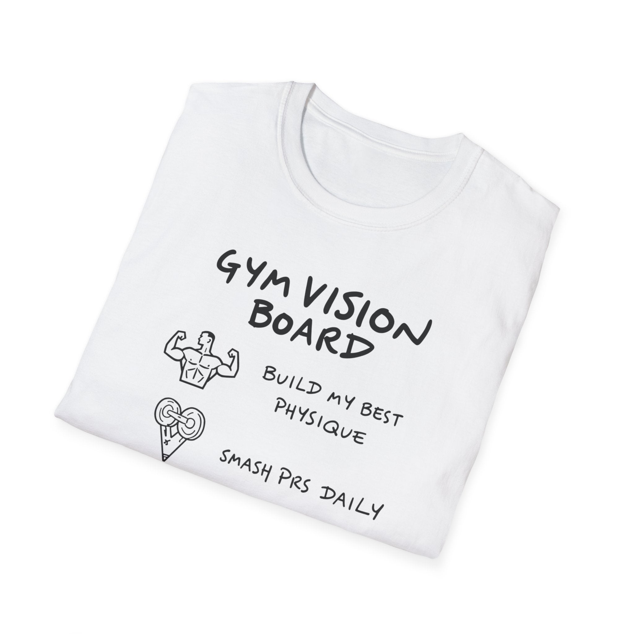 Gym Vision Board – Neon Goals Edition T-Shirt