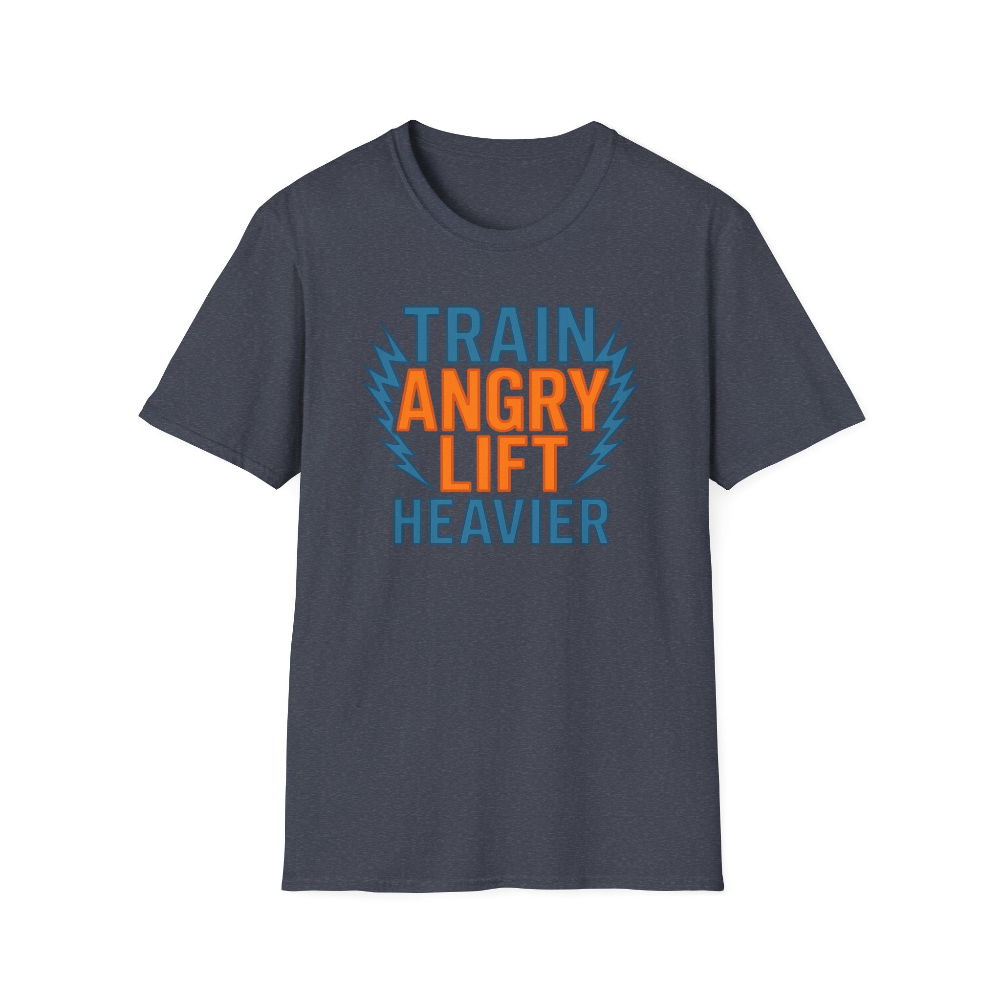 Train Angry, Lift Heavier typo T-Shirt
