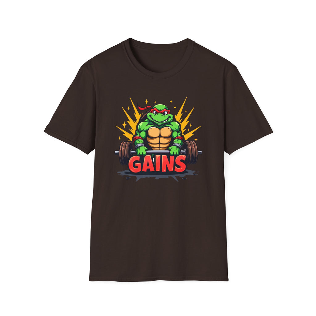 Hard-Shelled Gains – Turtle Power Edition T-Shirt