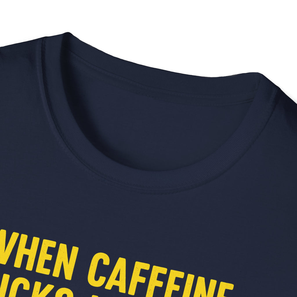 When Caffeine Kicks In – Comic Pop Brain Burst T-Shirt