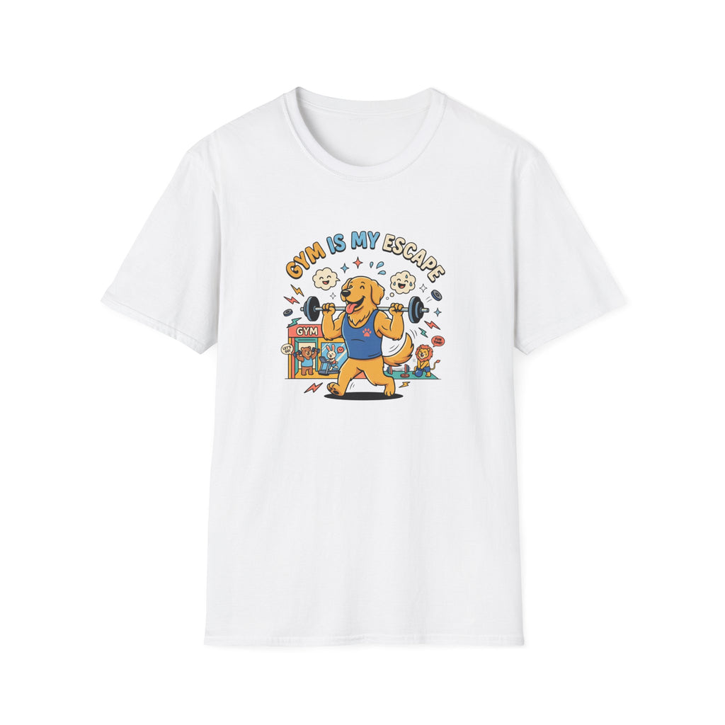 Gym is my escape - Happy retriever Gym T-Shirt