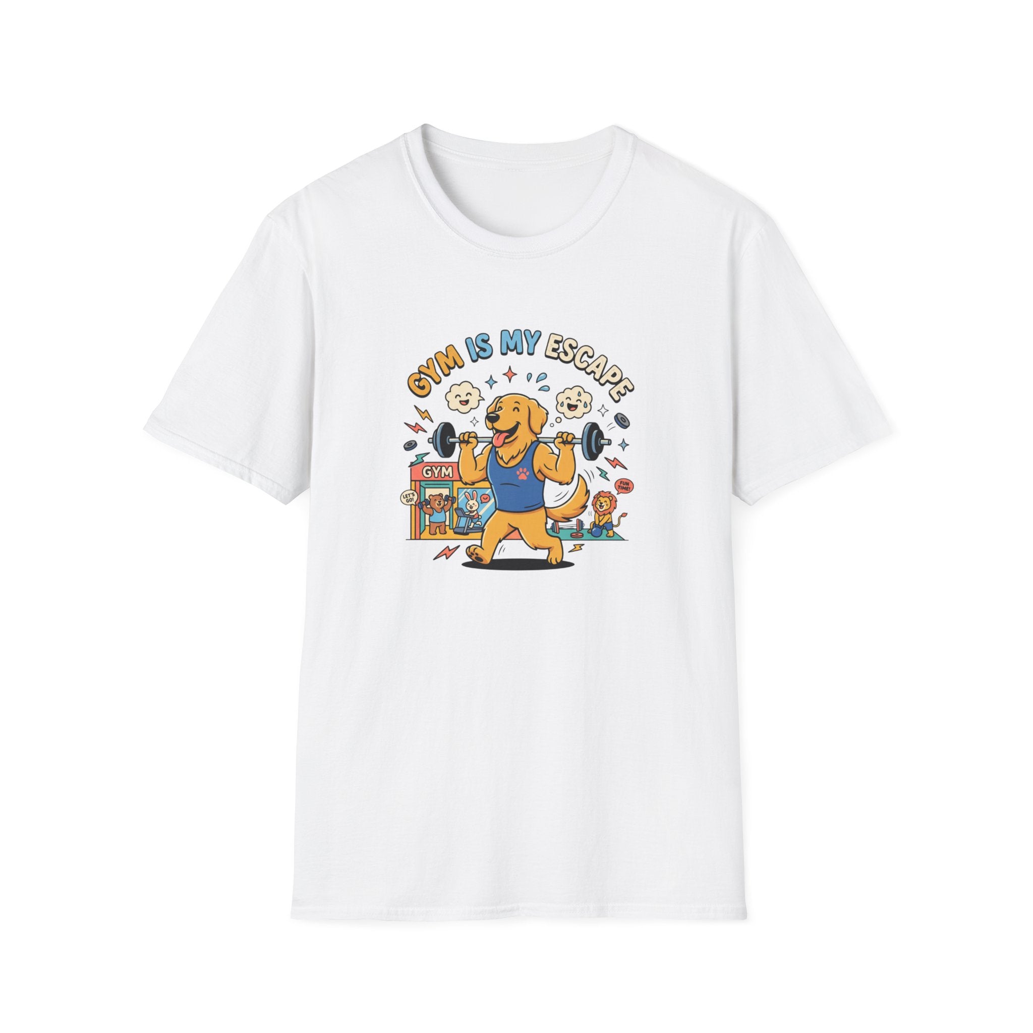 Gym is my escape - Happy retriever Gym T-Shirt