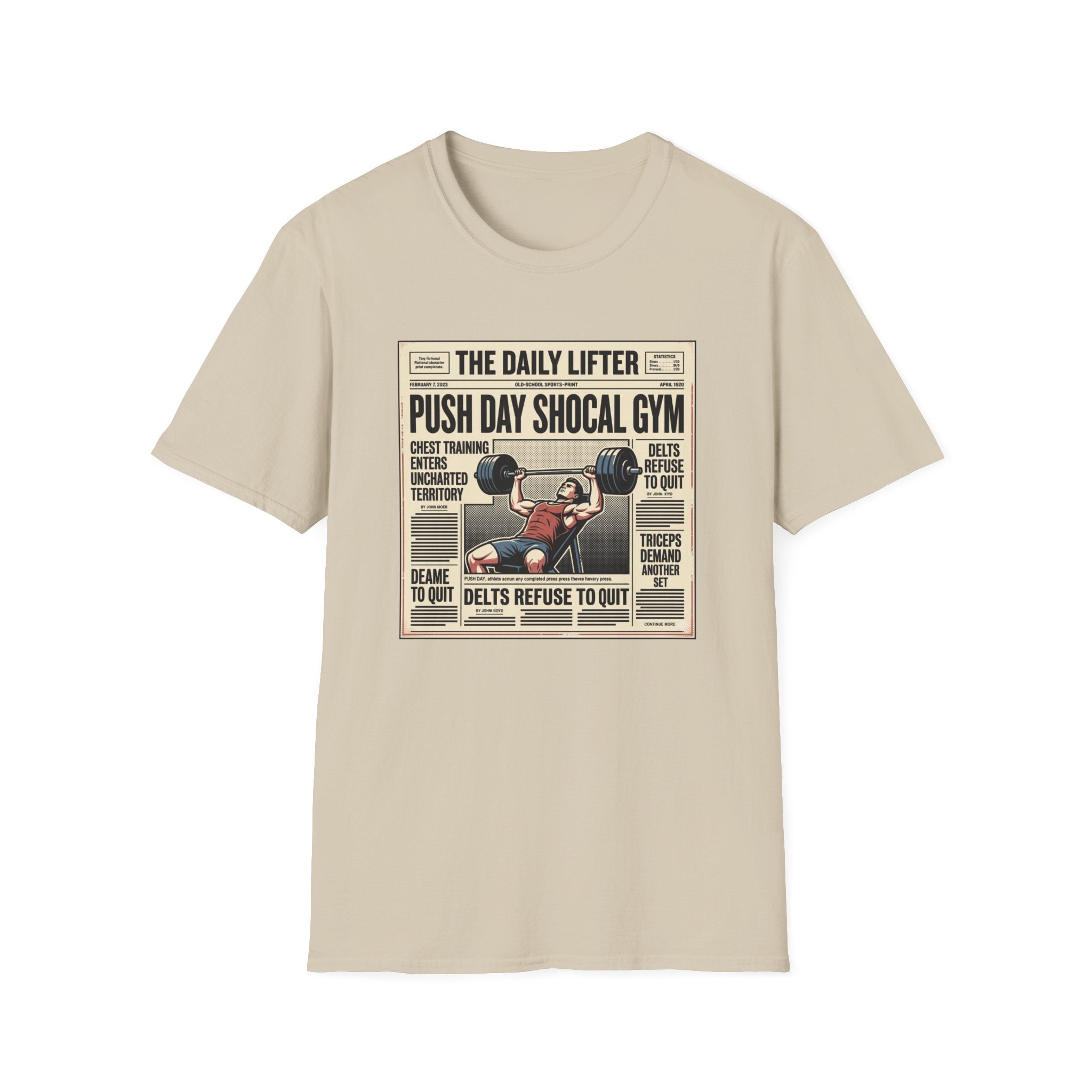Push day newspaper style T-Shirt