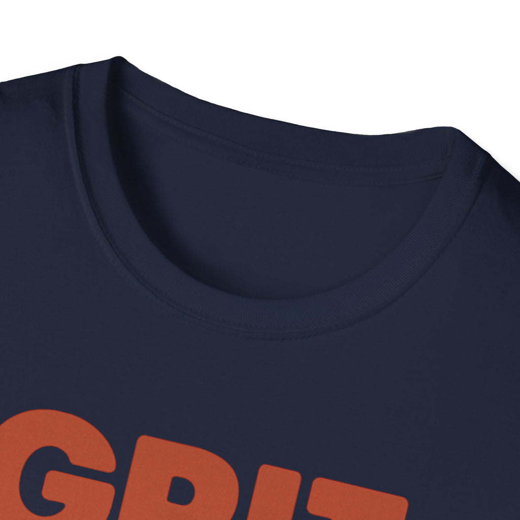 Grit Is a Muscle – Bold Block Statement T-Shirt