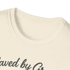Saved by Grace, Built by Iron – Faith Meets Strength Tshirt