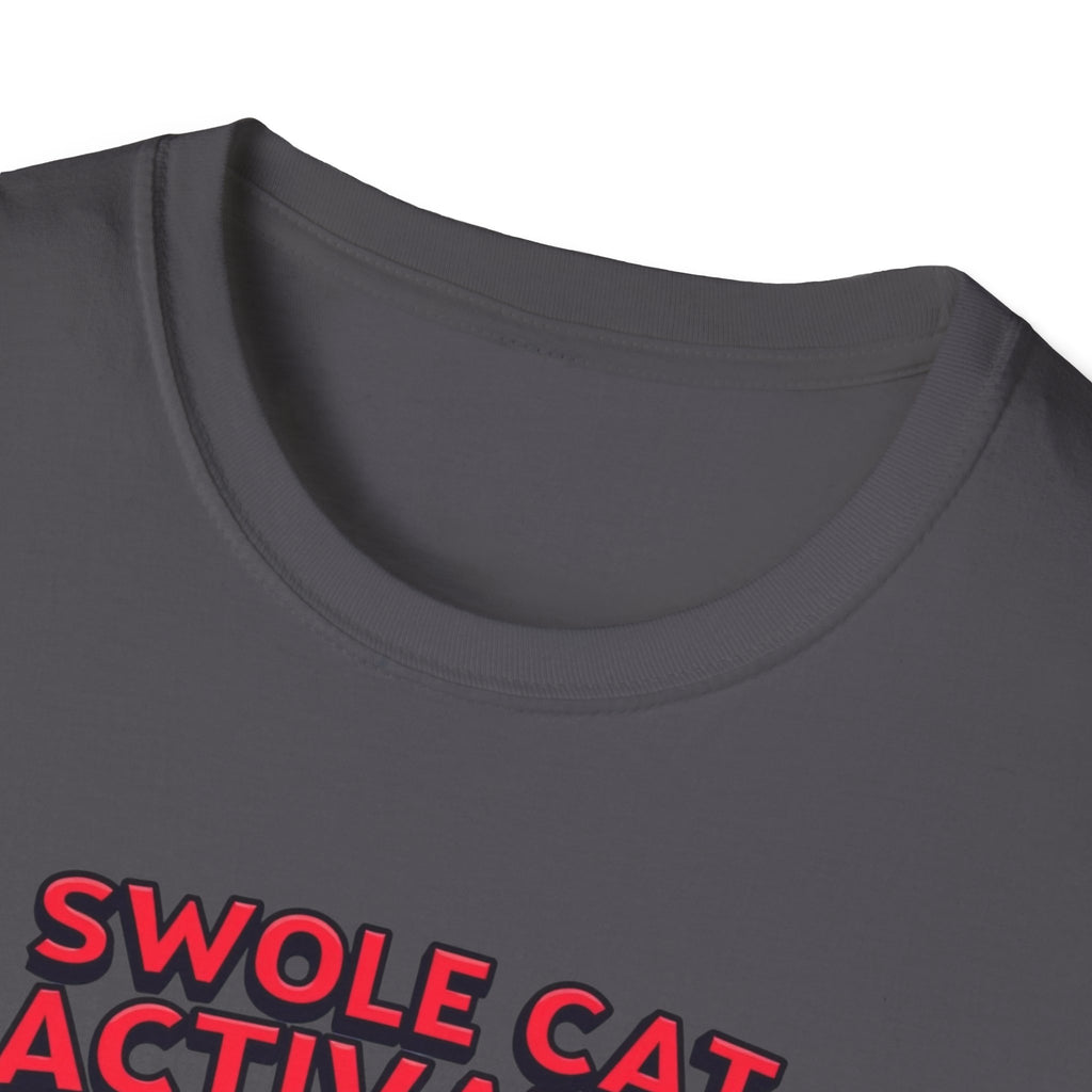 Swole Cat Activated – Pre-Workout Pouncer Edition T-Shirt