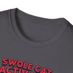Swole Cat Activated – Pre-Workout Pouncer Edition T-Shirt