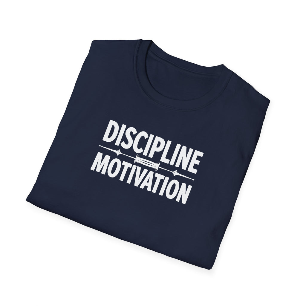 Discipline > Motivation – Barbell Edition T-Shirt